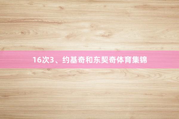 16次3、约基奇和东契奇体育集锦