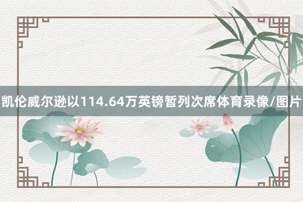 凯伦威尔逊以114.64万英镑暂列次席体育录像/图片