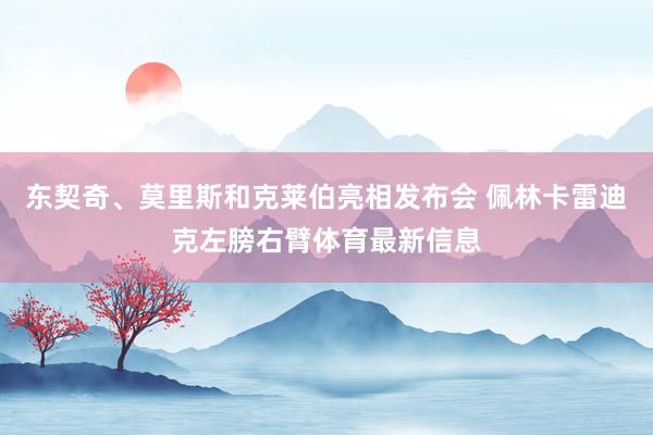 东契奇、莫里斯和克莱伯亮相发布会 佩林卡雷迪克左膀右臂体育最新信息
