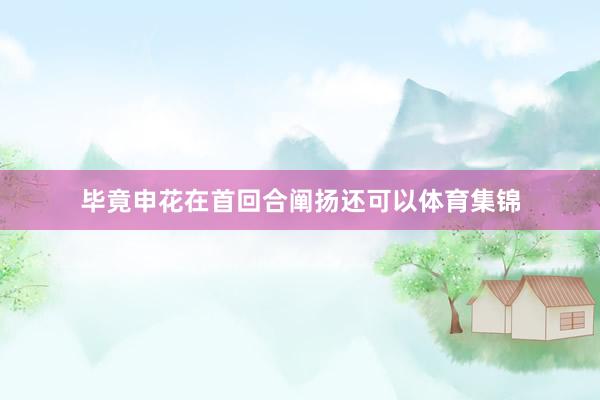 毕竟申花在首回合阐扬还可以体育集锦
