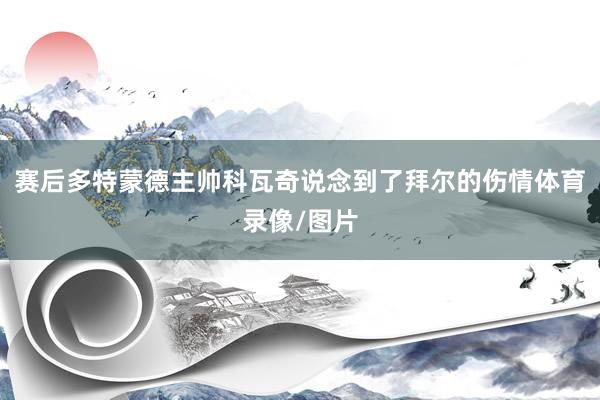 赛后多特蒙德主帅科瓦奇说念到了拜尔的伤情体育录像/图片