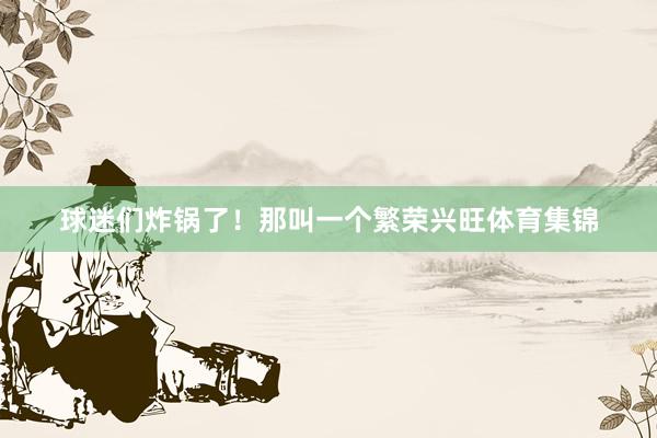 球迷们炸锅了！那叫一个繁荣兴旺体育集锦