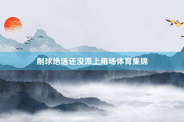 削球绝活还没派上用场体育集锦