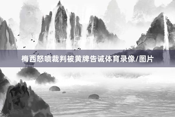 梅西怒喷裁判被黄牌告诫体育录像/图片
