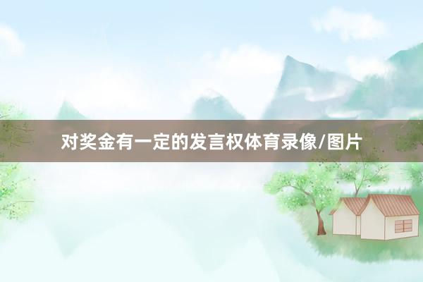 对奖金有一定的发言权体育录像/图片