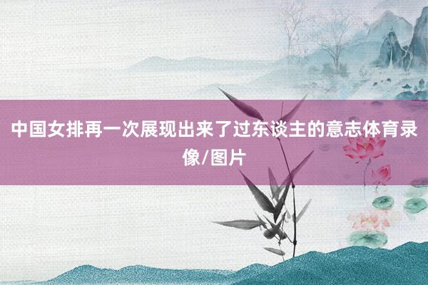 中国女排再一次展现出来了过东谈主的意志体育录像/图片