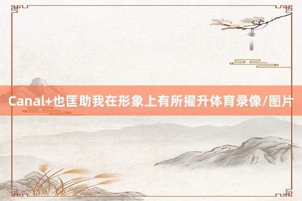Canal+也匡助我在形象上有所擢升体育录像/图片