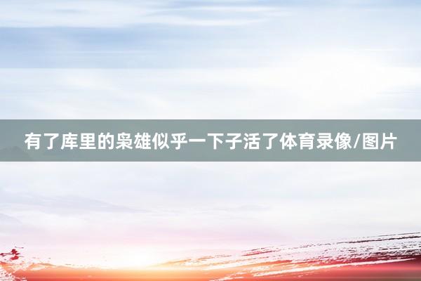 有了库里的枭雄似乎一下子活了体育录像/图片