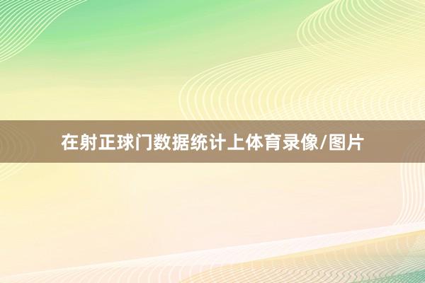 在射正球门数据统计上体育录像/图片